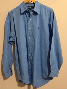Ralph Lauren Light Blue Classic BLAKE Button-Down Shirt - Men
